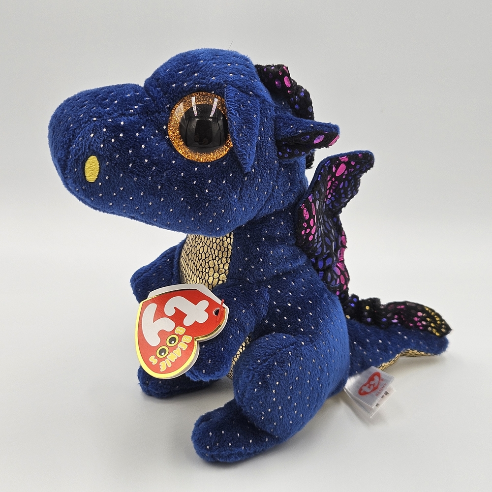Ty Beanie Boo “Sapphire” Dragon — 6”